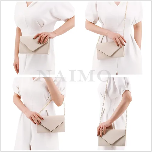 Miniatura 5 de Naimo Flap Dazzling Small Clutch Bag Evening Bag With Detachable Chain