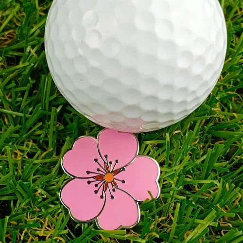 Miniatura 6 de Marcador de pelota de golf con clip para sombrero de golf para tu amigo Clip de flores