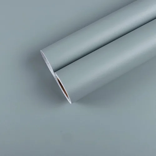 Miniatura 18 de CHIHUT Papel tapiz de color gris sólido para despegar y pegar, color gris mate, papel adhesivo autoadhesivo, impermeable, extraíble, moderno, rollo