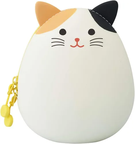 Miniatura 9 de LIHITLAB PuniLabo - Bolsa con cremallera, forma de huevo, 3.8 x 4.7 pulgadas, gato negro (A7783-3)