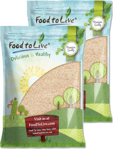 Food to Live - Cáscaras de psyllium enteras, 10 libras - Copos de cáscara de psyllium puro, sin sabor, keto, vegano, a granel. Gran fuente de fibra