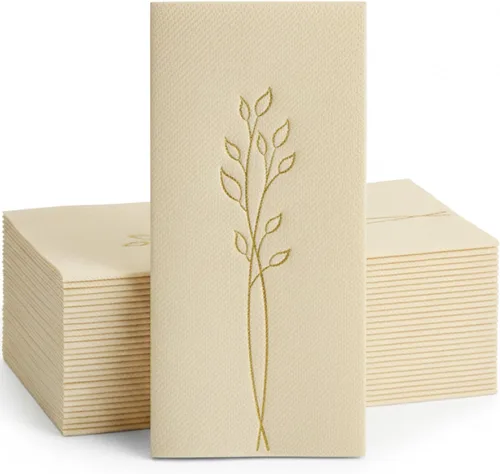 Miniatura 15 de Servilletas de papel azul bebé, tela desechable de lino como servilletas de cena, toallas de mano, suaves, absorbentes, servilletas de mano de papel