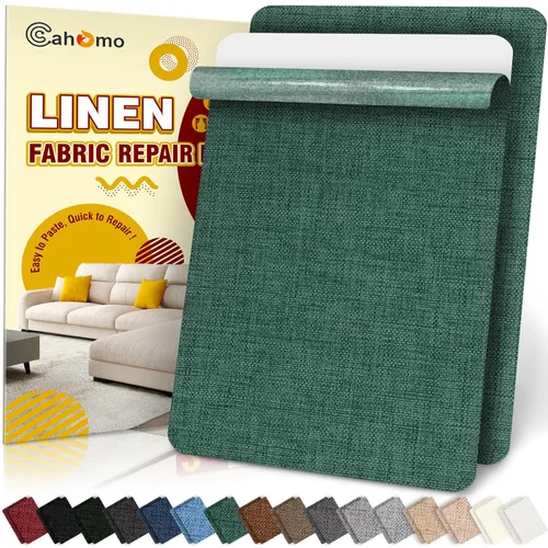 Miniatura 43 de Cahomo - Cinta de reparación de lino 4x79 pulgadas, parches de tela autoadhesivos, kit de cinta adhesiva de lino, cinta adhesiva de reparación
