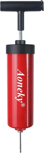 Miniatura 8 de Aoneky Mini bomba de mano para pelotas deportivas, bomba de aire portátil con almacenamiento de agujas, diseño compacto para baloncesto, fútbol