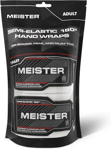 Miniatura 3 de Vendas para mano semielásticas de 180 pulgadas Meister Adult, vendas para MMA (artes marciales mixtas) y boxeo (par) todos