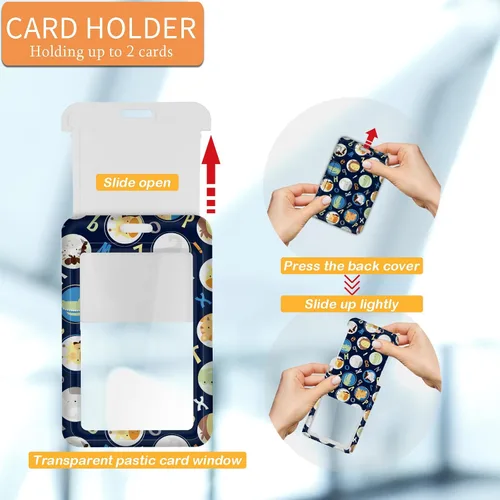 Miniatura 4 de Soporte para tarjetas de identificación con cordón, clip retráctil para carrete de identificación para enfermera, médico, correa de cordón