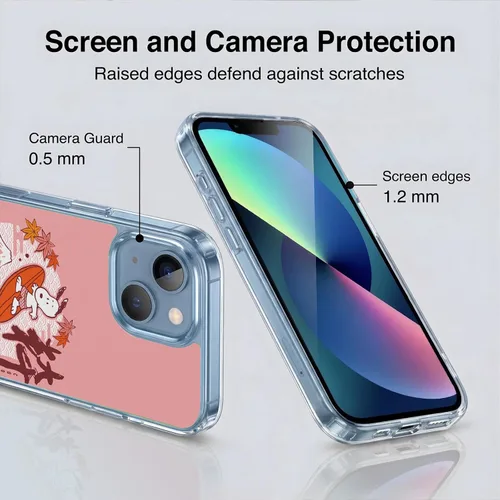 Miniatura 186 de Carcasa de gel para iPhone 7 Plus/iPhone 8 Plus, diseño de Snoopy Oriental de Peanuts, Badges
