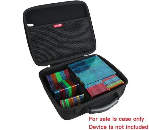 Miniatura 2 de Hermitshell Estuche rígido de viaje para PicassoTiles 100 piezas Set 100pcs Magnet Building Tiles (negro)