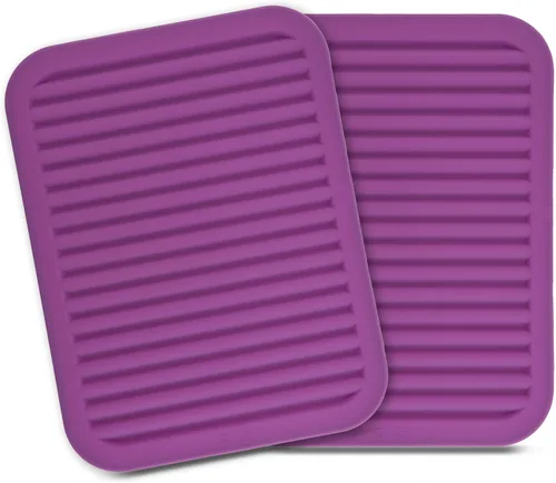 Miniatura 10 de Salvamanteles para platos calientes, salvamanteles de silicona versátil para cocina, tapete de platos y soporte para ollas para mostrador, tapete
