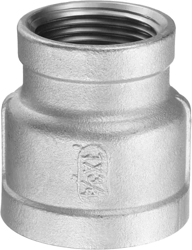 Miniatura 11 de HARFINGTON Acoplamiento Reductor 1-1/2" x 1" NPT Roscado Hembra 304 Acero Inoxidable Reductor Cónico Conexión de Tubería Fundida Adoptado para Tubo