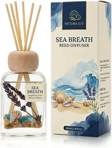 Miniatura 10 de Difusores de varillas para el hogar, aroma de lluvia de bambú 100ml (3.38oz) Aceite natural de larga duración para uso en el hogar, baño, oficina