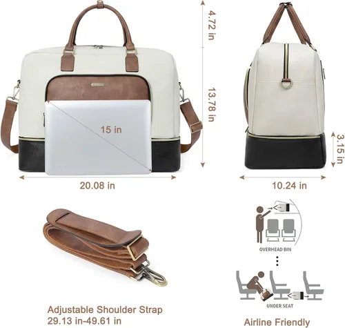 Miniatura 3 de CLUCI Paquetes de bolsas de aseo con bolsa de viaje