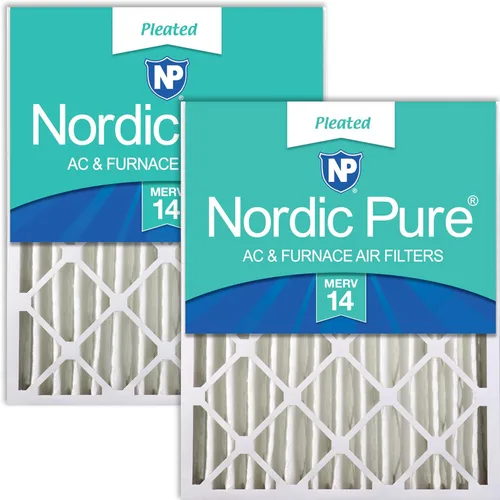 Miniatura 50 de Nordic Pure 12 x 24 x 4 (tamaño real: 11 1/2 x 23 3/8 x 3 5/8) de carbono puro plisado para reducción de olores Merv 8, filtro para horno, 1 paquete