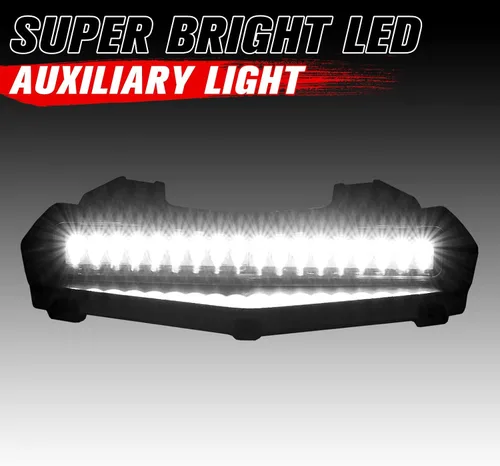 Miniatura 2 de A & UTV PRO Luz LED de Scoop de Capó para Yamaha Wolverine RMAX 1000 RMAX2/RMAX4 2021 2022 2023 2024 2025, Barra de Luz Auxiliar Delantera