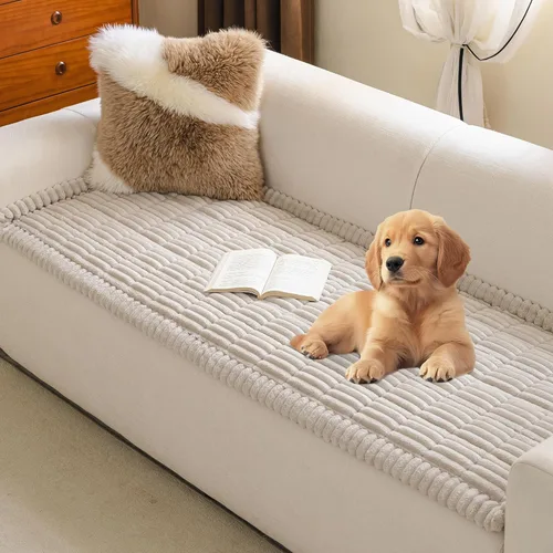 Miniatura 11 de MYSKY HOME Fundas de sofá para sofá de 3-4 cojines apto para mascotas, funda de sofá para perros, fundas de sofá para mascotas lavables, fundas
