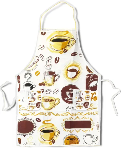 Miniatura 6 de UNIWARE Delantal de cocina impreso con bolsillo para cocinar, cocineros, 100% algodón, 24 "x 31" (61 x 78 cm)