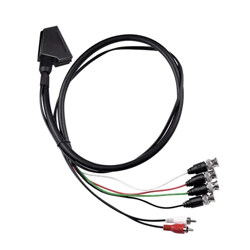 Miniatura 7 de XTPTFABS Cable hembra RGB Euro SCART a 4 RGB BNC y 2 RCA adaptador de audio y videojuego, uso para monitores Sony PVM serie BVM, monitor JVC Series