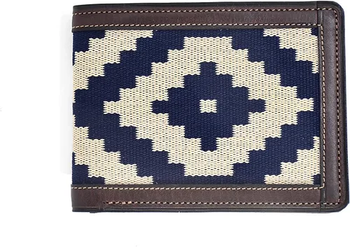 Miniatura 2 de GauchoLife Guarda Pampas - Cartera plegable de piel, AzulChocolate