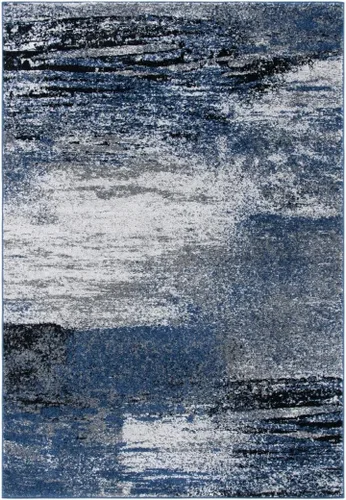 Miniatura 11 de SAFAVIEH, colección Adirondack - Alfombra de 6 x 9 pies, plateada/multicolor, abstracta, moderna, no desprende pelo, de fácil cuidado, para zonas