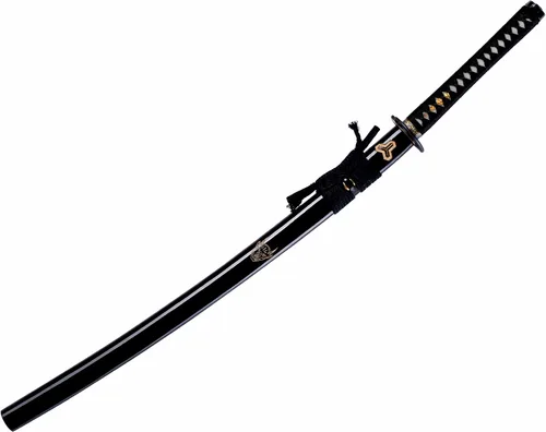 Miniatura 3 de Katana Sword Real Rayskin 9260 - Espada samurái negra y kit de limpieza profesional Katana