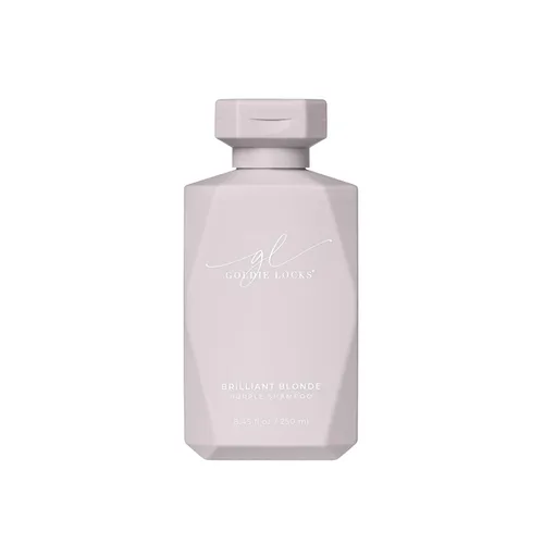 Goldie Locks Brilliant Blonde Purple Shampoo - Ilumina y tonifica el cabello rubio, gris y aclarado, neutraliza el latón, sin sulfatos, seguro para