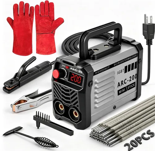 Miniatura 8 de Hpoouo Soldador de Varillas de 200 Amperios 20 PCS, Máquina de Soldadura Portátil Super MINI, Máquina Soldadora Inversora IGBT 110V con Arranque