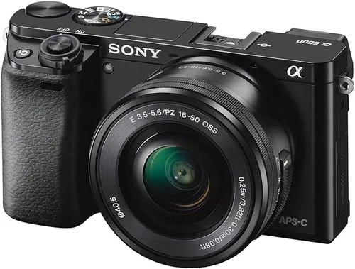 Miniatura 2 de Sony Cámara sin espejo Alpha a6000 con lente de 0.630-1.969 in (ILCE6000L/B) + kit de filtro + tarjeta de 64 GB + 2 baterías NPF-W50 + lector