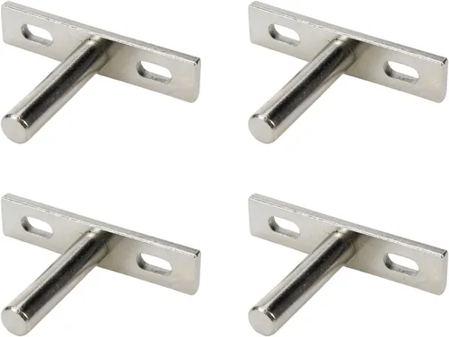 Miniatura 7 de Antrader Soporte de Estante Flotante Negro, 4 Piezas Soportes Ocultos de Estante de 2 Pulgadas Soporte Ciego de Estante Soportes Ocultos