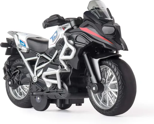 Miniatura 9 de Juguete de Motocicleta de Metal Fundido - Juguetes de Retroceso con Sonido y Luz, Juguetes de Motocicleta para Niños, Juguetes para Niños de 3-9 Azul