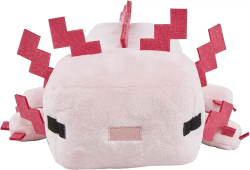 Miniatura 2 de Minecraft Peluche básico de peluche de 8 pulgadas, juego coleccionable suave con licencia oficial (Axolotl)