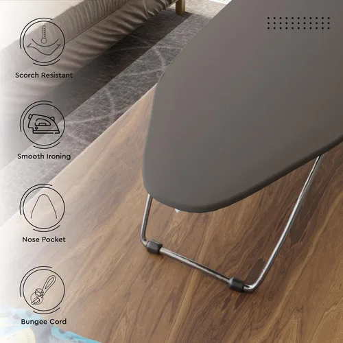 Miniatura 7 de Encasa XO Funda y Almohadilla para Tabla de Planchar 49"x18" - Cubierta de Fieltro de 4mm para Tabla de Planchar Ancha con Acolchado - Resistente al