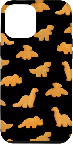 Miniatura 25 de Patrón de pepitas de pollo para iPhone XR Dinos Estuche negro realista divertido Dino