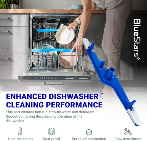 Miniatura 3 de BlueStars 5304517203 1545680 Brazo de pulverización inferior para lavavajillas Frigidaire Kenmore Crosley – Reemplaza EAP12585623 1545680 154250801