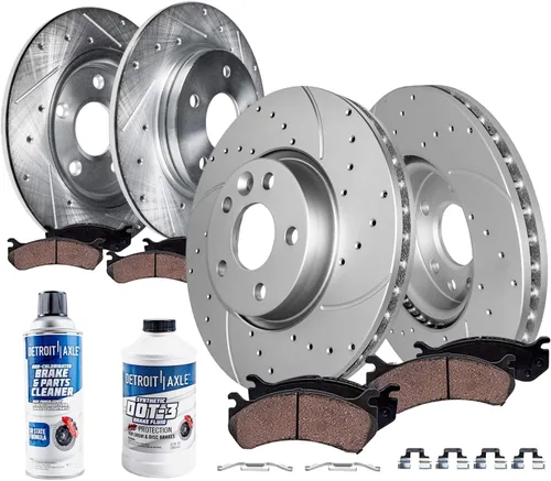 Miniatura 19 de Detroit Axle – Pastillas de freno traseras para Mazda 6 2016-2021, pastillas de freno de cerámica con accesorios 2017 2018 2019 2020 de repuesto