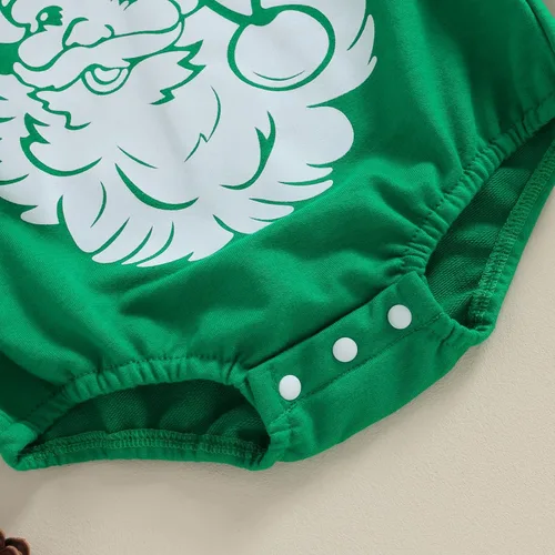 Miniatura 7 de Traje de Navidad para bebé recién nacido, con cuello redondo, manga larga, con burbujas, de gran