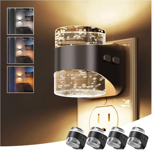 Miniatura 36 de L LOHAS LED Luz nocturna, luces nocturnas de burbujas enchufables a la pared, 3000 K/4000 k/5000 K, luz nocturna de temperatura de color ajustable