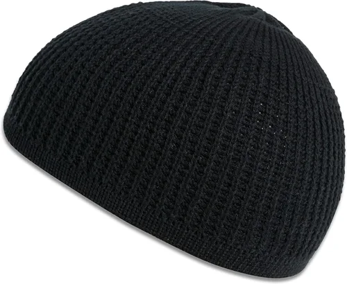 Miniatura 4 de Skull Cap Kufi Gorros para hombre y mujer 100% algodón Skully, gorra de correr y forro de casco, a cuadros