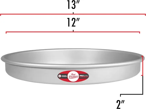 Miniatura 3 de Fat Daddio's PRD - Set de bandejas para hornear de alumino anodizado, 2" (5 cm) de profundidad, Plateado