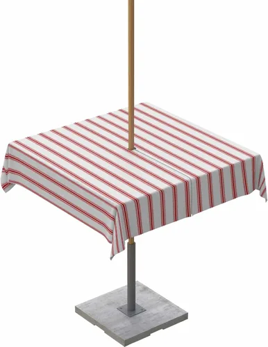 Miniatura 15 de Mantel para exteriores a rayas azul marino, mantel redondo de 60 pulgadas, diseño de rayas blancas y azul marino, impermeable, con agujero