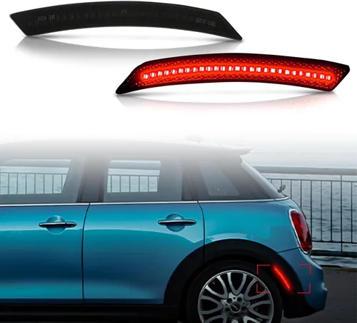 Miniatura 13 de Bestview Conjunto de luz de marcador lateral compatible con MINI Cooper R55 R56 R57 R58 R59 R60 R61 2007-2015, lámparas ámbar de guardabarros