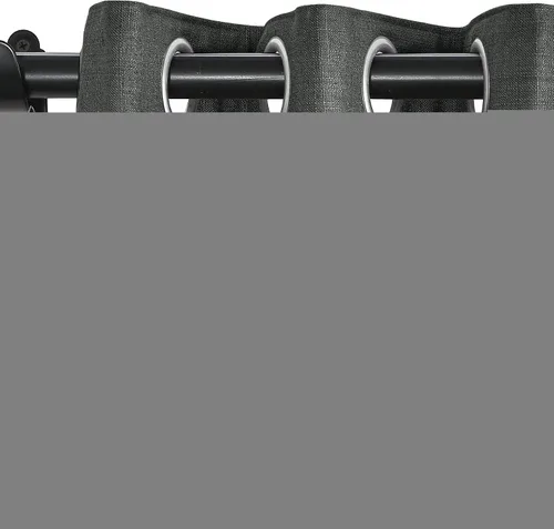Miniatura 28 de Fcosie Cortinas opacas de lino 100 % opacas de 50 pulgadas de ancho x 63 pulgadas de largo, paneles de cortina con ojales para sala de estar
