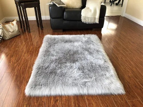 Miniatura 31 de LAMBZY Alfombra rectangular de piel de oveja sintética, súper suave, hipoalergénica, de felpa, lujosa alfombra de felpa sedosa para dormitorios