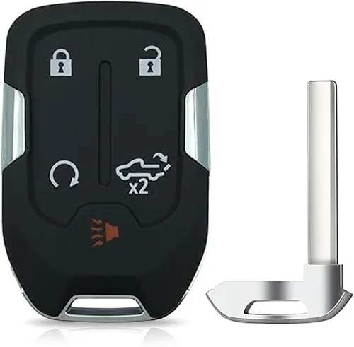 Miniatura 5 de Funda de repuesto para llavero de 5 botones para GMC Sierra 2019-2024, Chevy Silverado, GMC Acadia Pickup Trucks (plástico ABS + aleación de zinc)