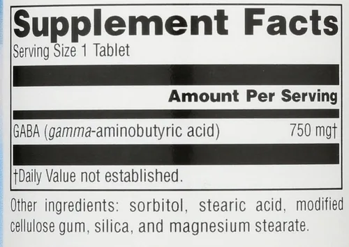 Miniatura 3 de Source Naturals Serene Science GABA, para una mente tranquila, 750mg - 45 Tabletas