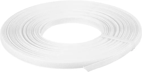Miniatura 70 de uxcell Deshuesado para coser, 1 pieza de 50 yardas y 0.472 in – corsé de poliéster de alta densidad para vestido de novia, vestido de novia (blanco)