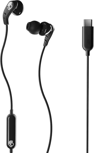 Skullcandy Set Auriculares con Cable USB-C con Ajuste de Aislamiento de Ruido, Micrófono en Línea para Control de Llamadas y Pistas para iPhone