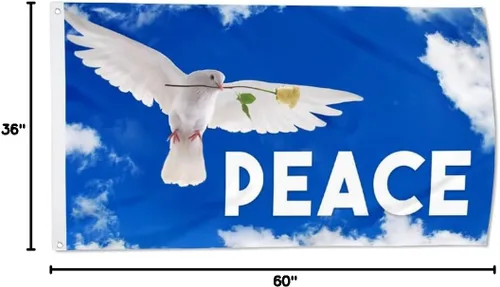 Miniatura 4 de Bandera estadounidense Stand For Peace Pray For World Peace Bandera de Estados Unidos Bandera de Estados Unidos Decoración Interior Exterior Bandera