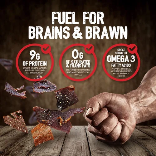 Miniatura 5 de Kaimana Ahi Atún Jerky, chile hawaiano, 2 onzas, capturado en la naturaleza, alto en Omega 3, totalmente natural, fabricado en los Estados Unidos