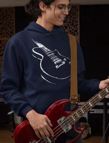 Miniatura 3 de Sudaderas con capucha de guitarra para hombre, regalos novedosos para músicos, suéteres de guitarrista