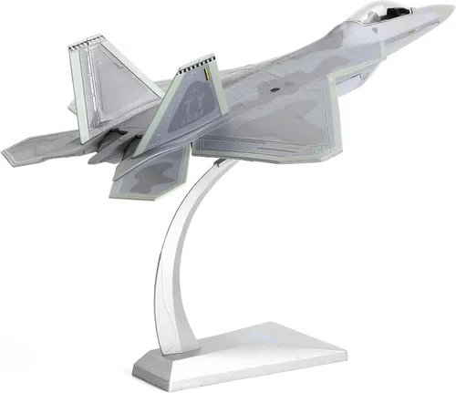 Miniatura 8 de NUOTIE Classic USA F22 Raptor Fighter Attack Pre-Build Modelo 1:72 de aleación de avión fundido a troquel avión modelo de exhibición militar